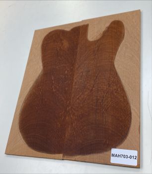Top Billet Mahagony Swietenia, gently flamed 8mm - Unique piece #012
